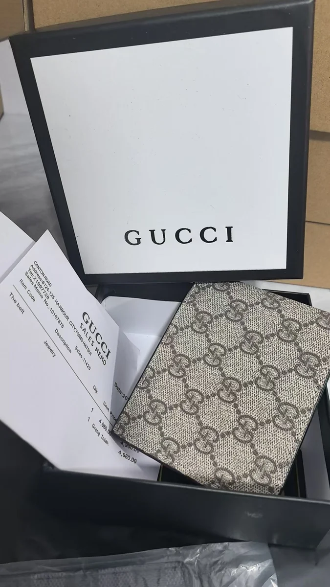 Gucci GG-pattern bifold wallet · QW6