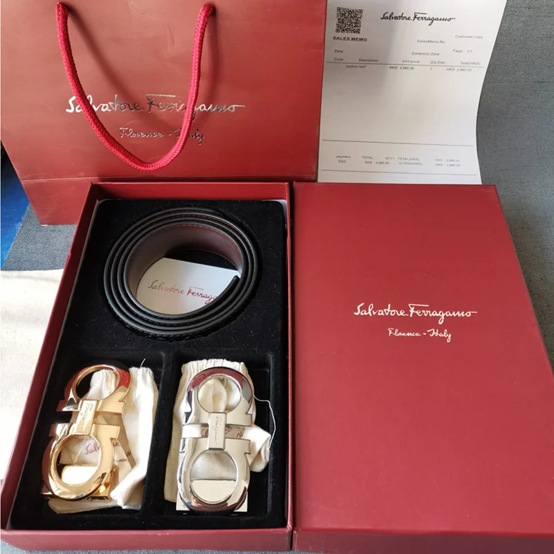 Salvatore Ferragamo Conjunto de cinturón 76963272 · CKS