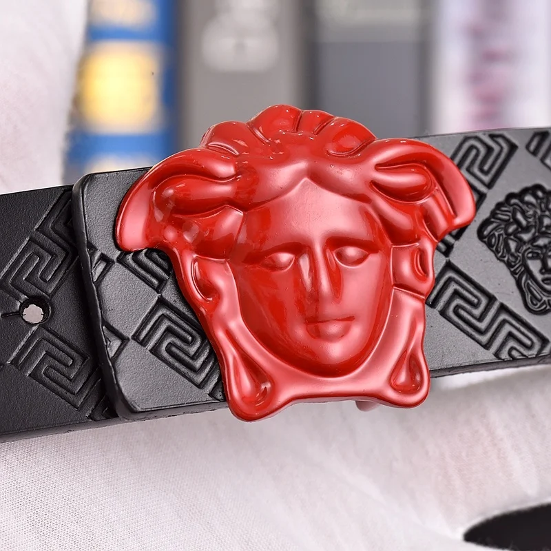 Sculpted head buckle belt 3.8 cm · HMA