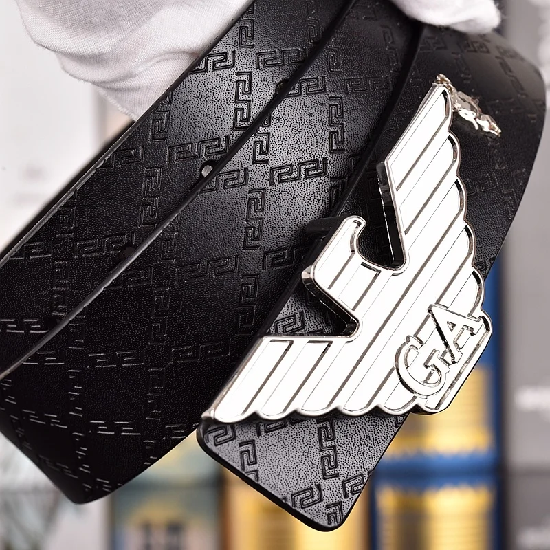 Eagle buckle patterned belt 3.8 cm · HMA