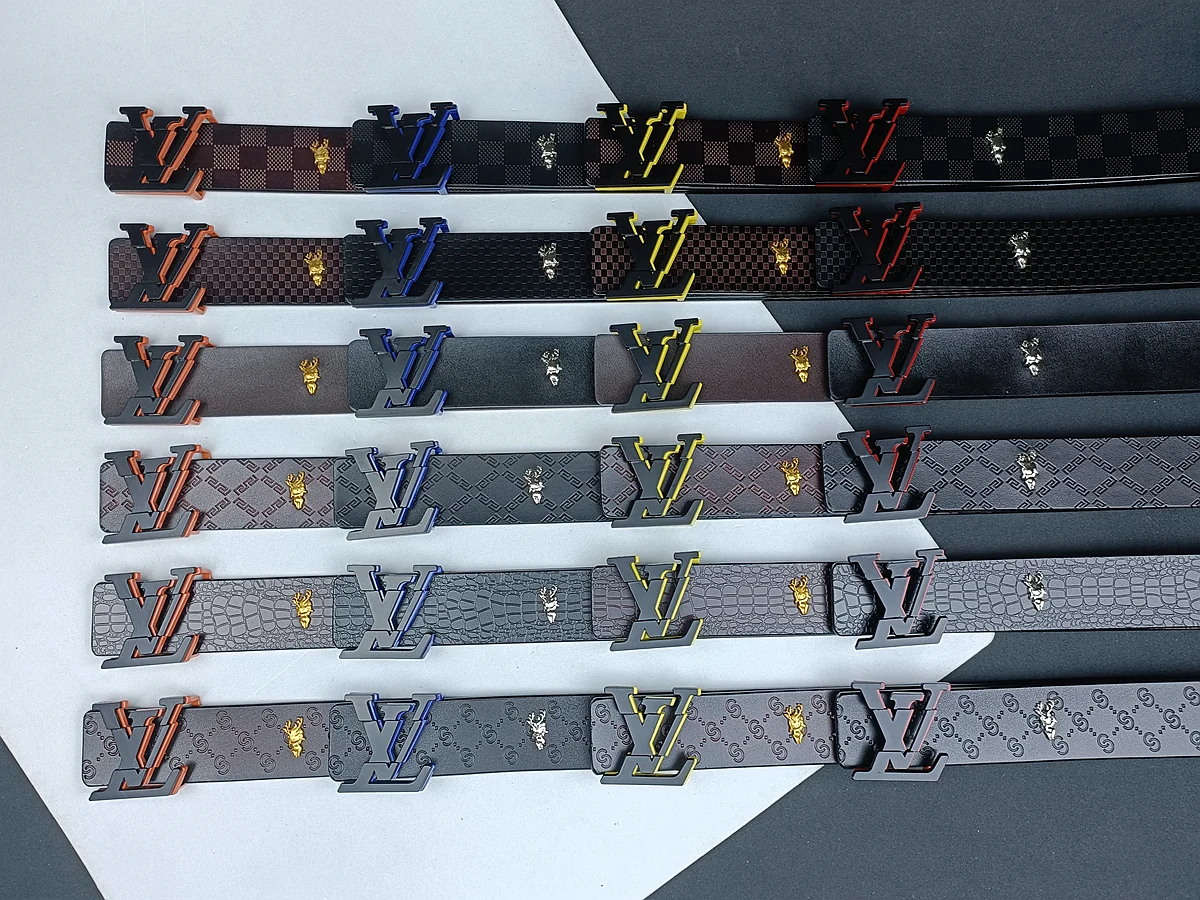 Geometric buckle belt 3.8 cm · HMA