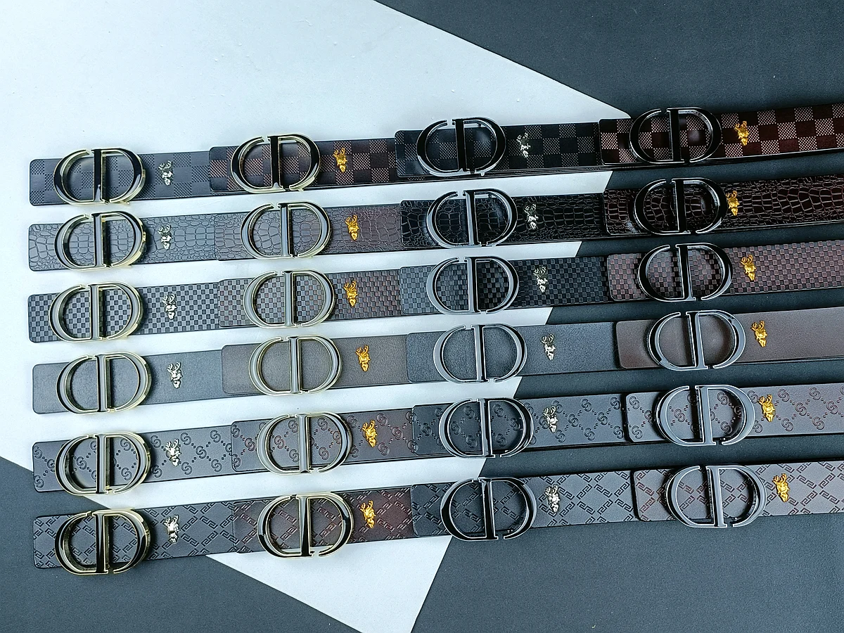 Oval letter buckle belt 3.8 cm · HMA