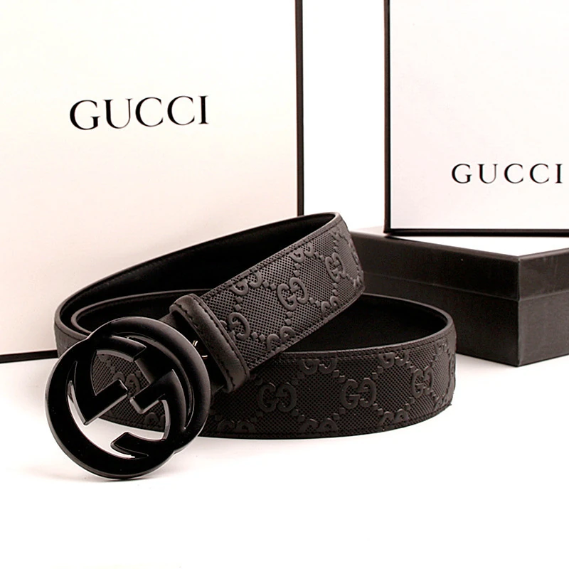 Gucci round interlocking-G buckle belt · CKS
