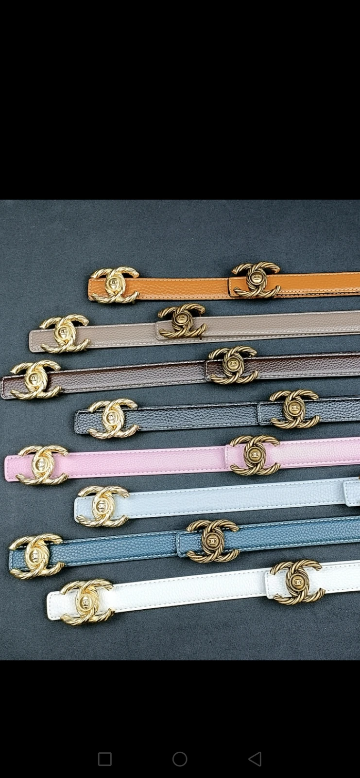 Chanel braided CC buckle belt · QW6