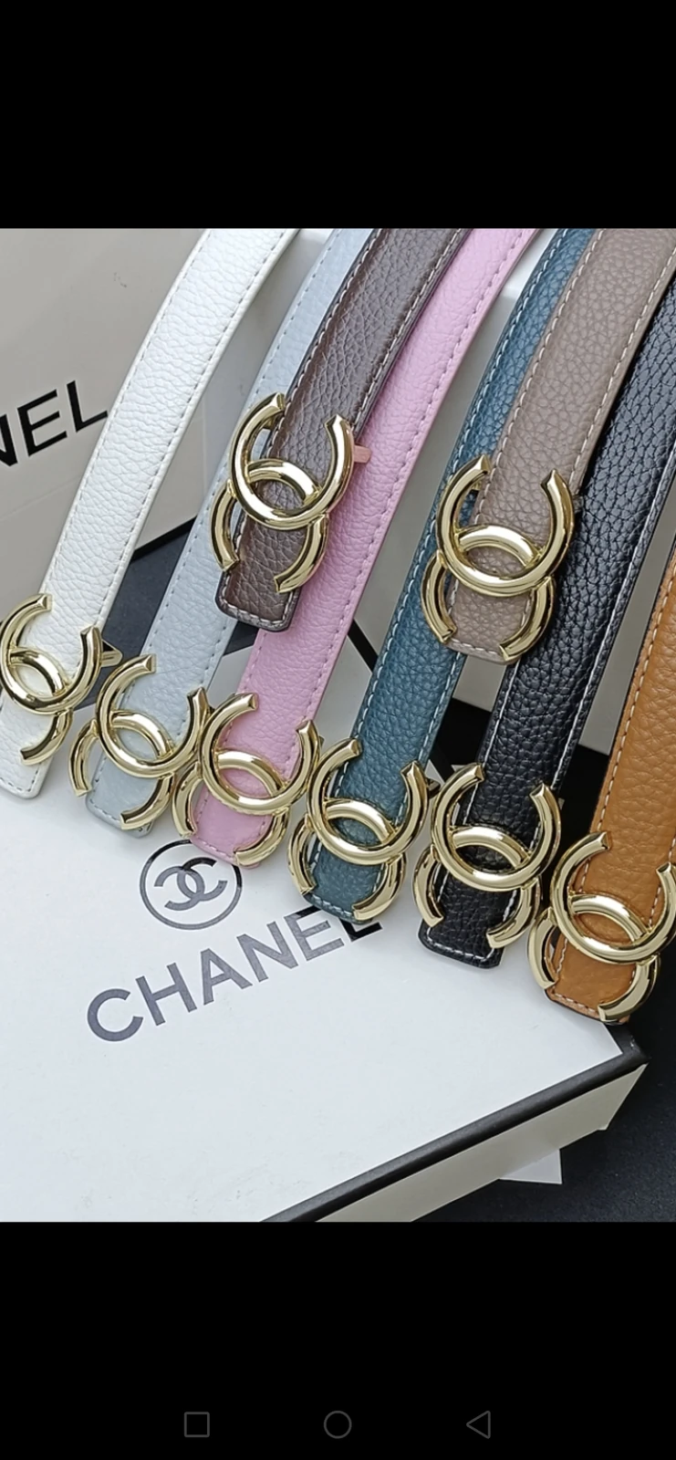 Chanel wire-loop CC buckle belt · QW6