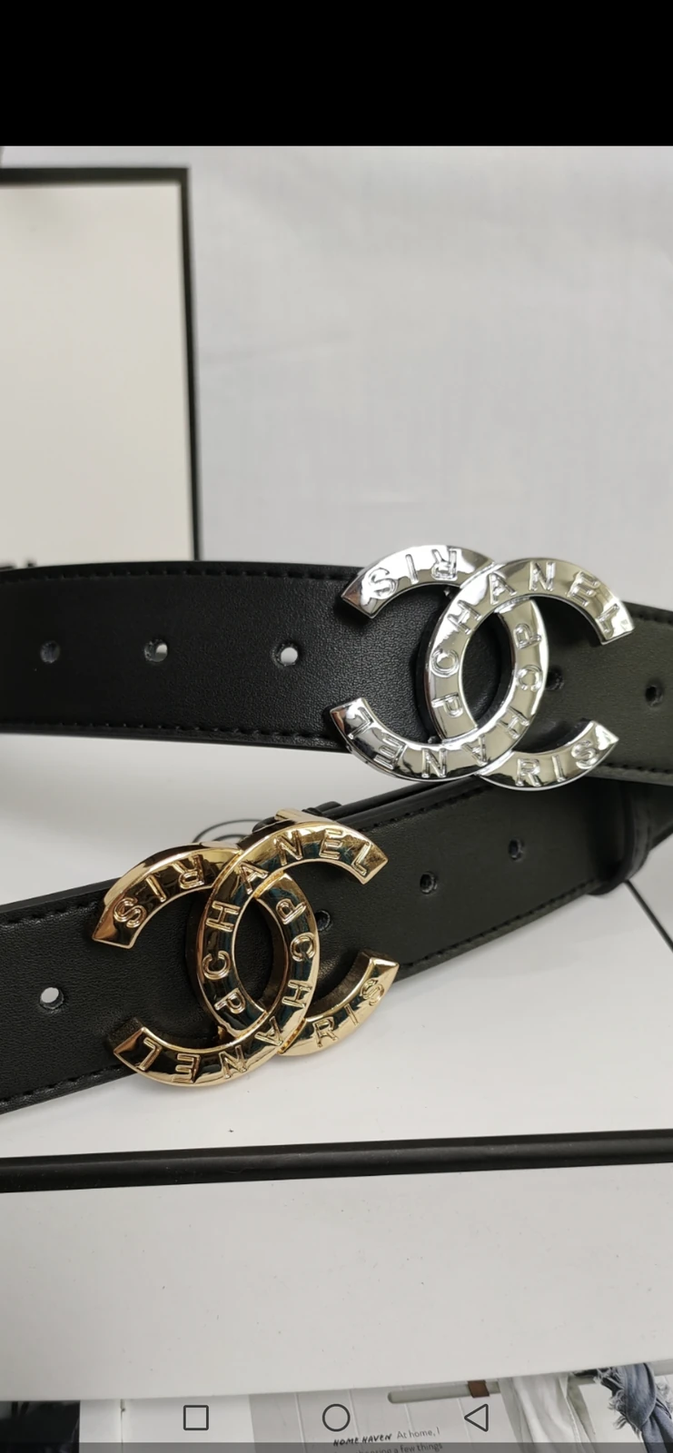 Chanel lettered CC buckle belt · QW6