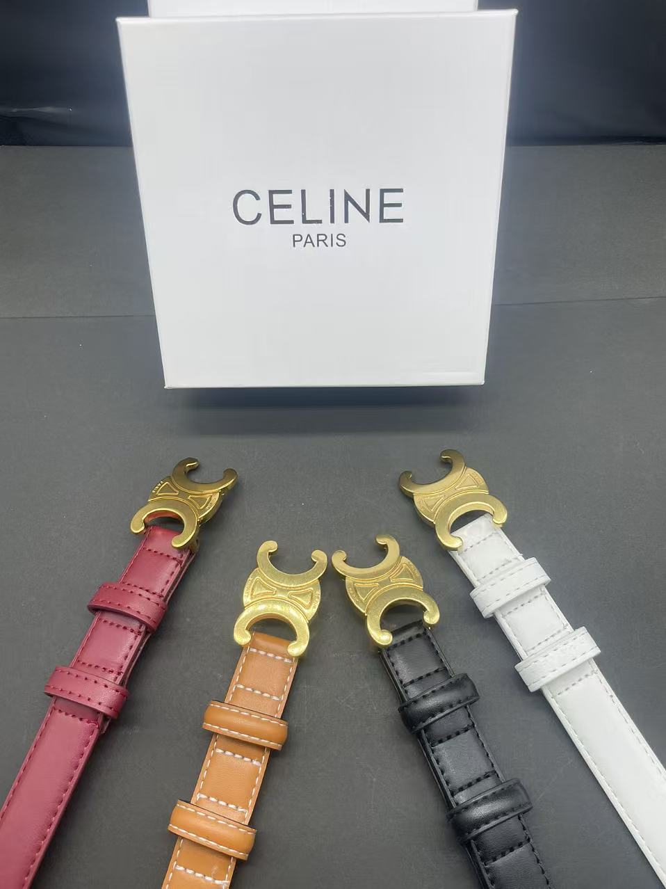 Cinturón Celine con hebilla Triomphe · QW6