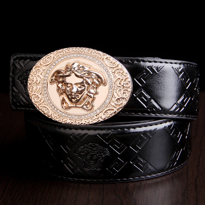 Cinturón Versace con medallón Medusa ornamentado · CKS