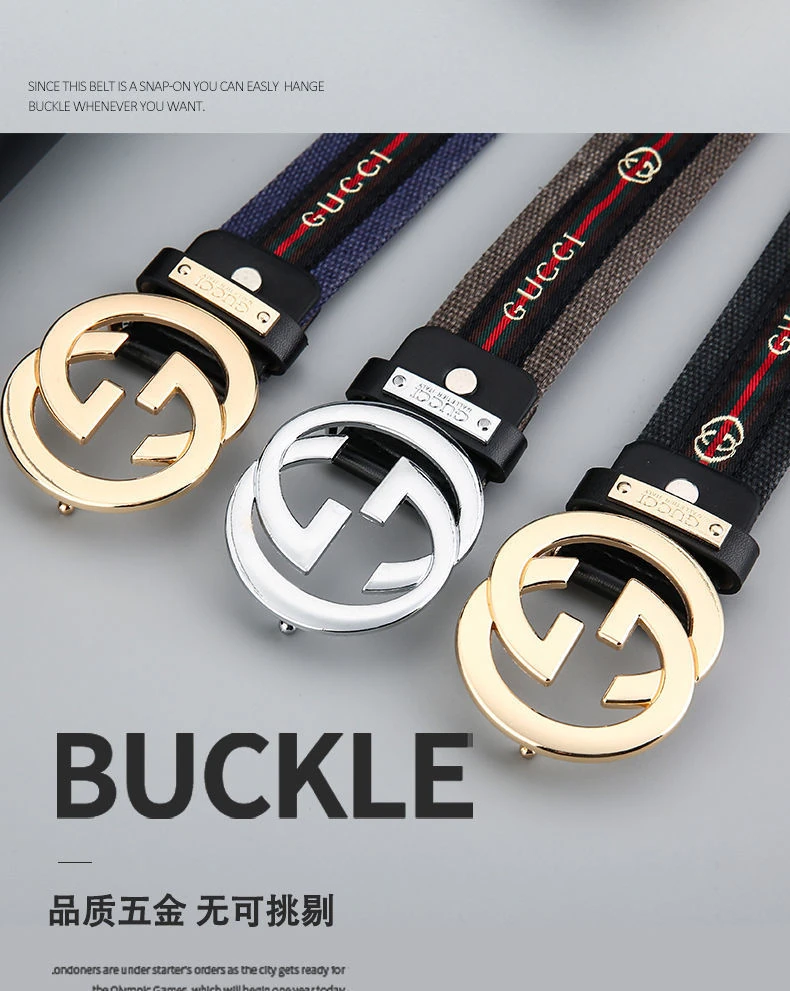 Gucci wordmark-web round-GG belt · CKS