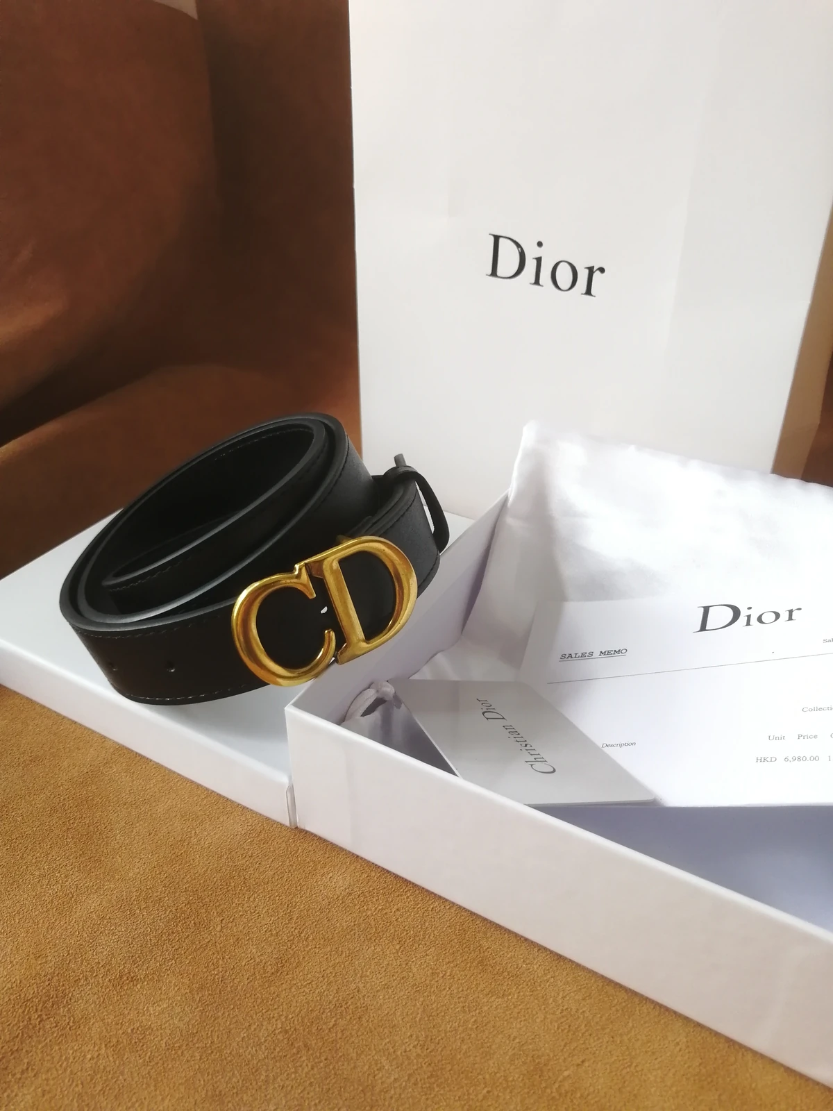 Dior rounded CD buckle belt · CKS