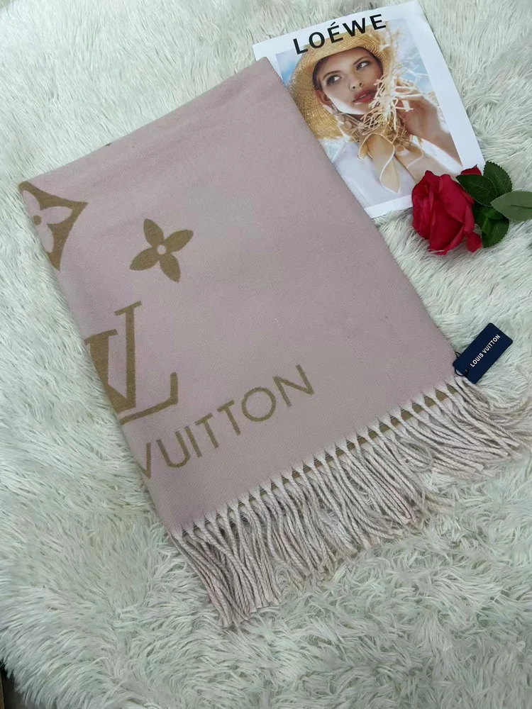 Louis Vuitton large floral monogram scarf · 32 · QW8