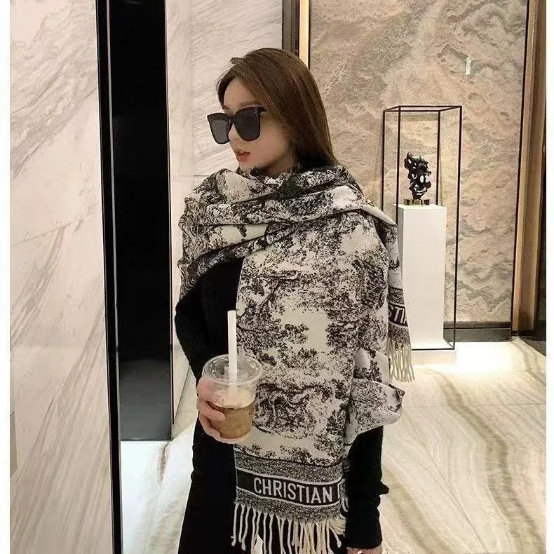 Dior Toile de Jouy patterned scarf · 08 · QW8