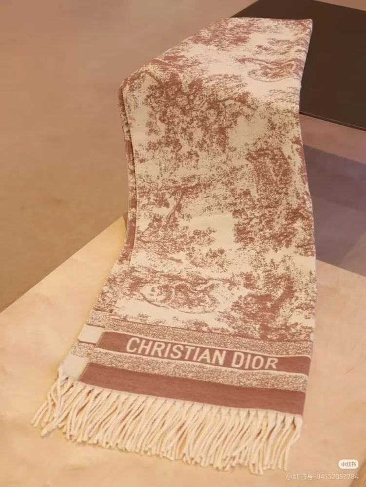 Dior Toile de Jouy patterned scarf · QW8